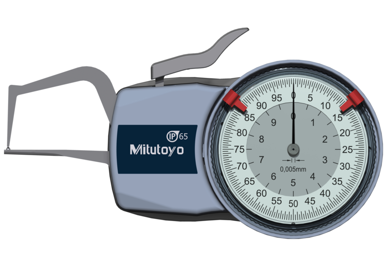 Mitutoyo Tapintókaros mérőóra Ø1.5 mm keményfém gömb és 0.4 mm sugarú kúp tapintóval, külső méréshez, IP65, 0-10 mm, 0.005 mm (209-401) termék fő termékképe