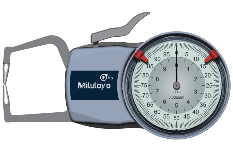 Mitutoyo Tapintókaros mérőóra Ø1.5 mm keményfém gömb tapintóval, külső méréshez, IP65, 0-10 mm, 0.005 mm (209-402) termék fő termékképe