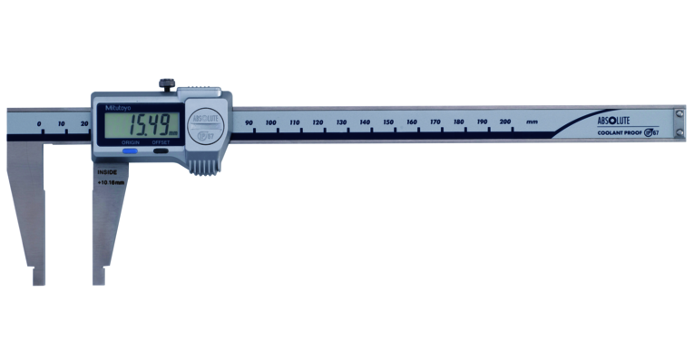 Mitutoyo ABSOLUTE Digimatic tolómérő lekerekített mérőpofával, IP67, 0-200 mm, 0.01 mm (550-301-20) termék fő termékképe