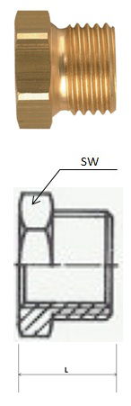 Rectus (RK 10/21) G 1/8i x G 1/2a csatlakozású szűkítő karmantyú, rövid termék fő termékképe